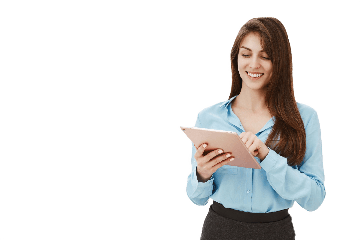 Woman with tablet